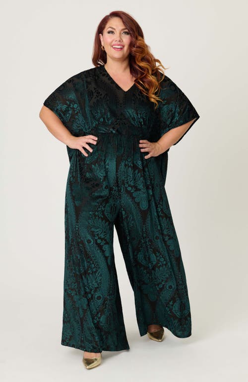 Unique Vintage Plus Size Caftan Jumpsuit In Multi