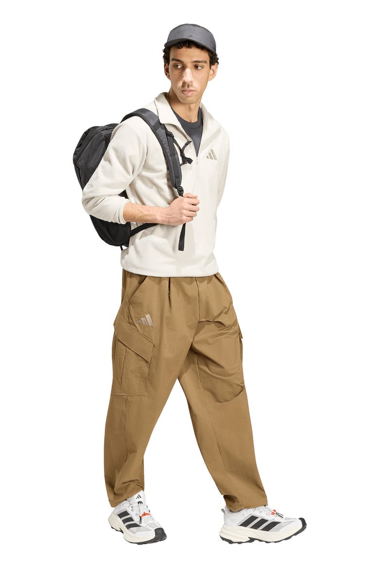 Essentials Quarter Zip Polar Fleece Pullover, Alternate, color, WONDER ALUMINA