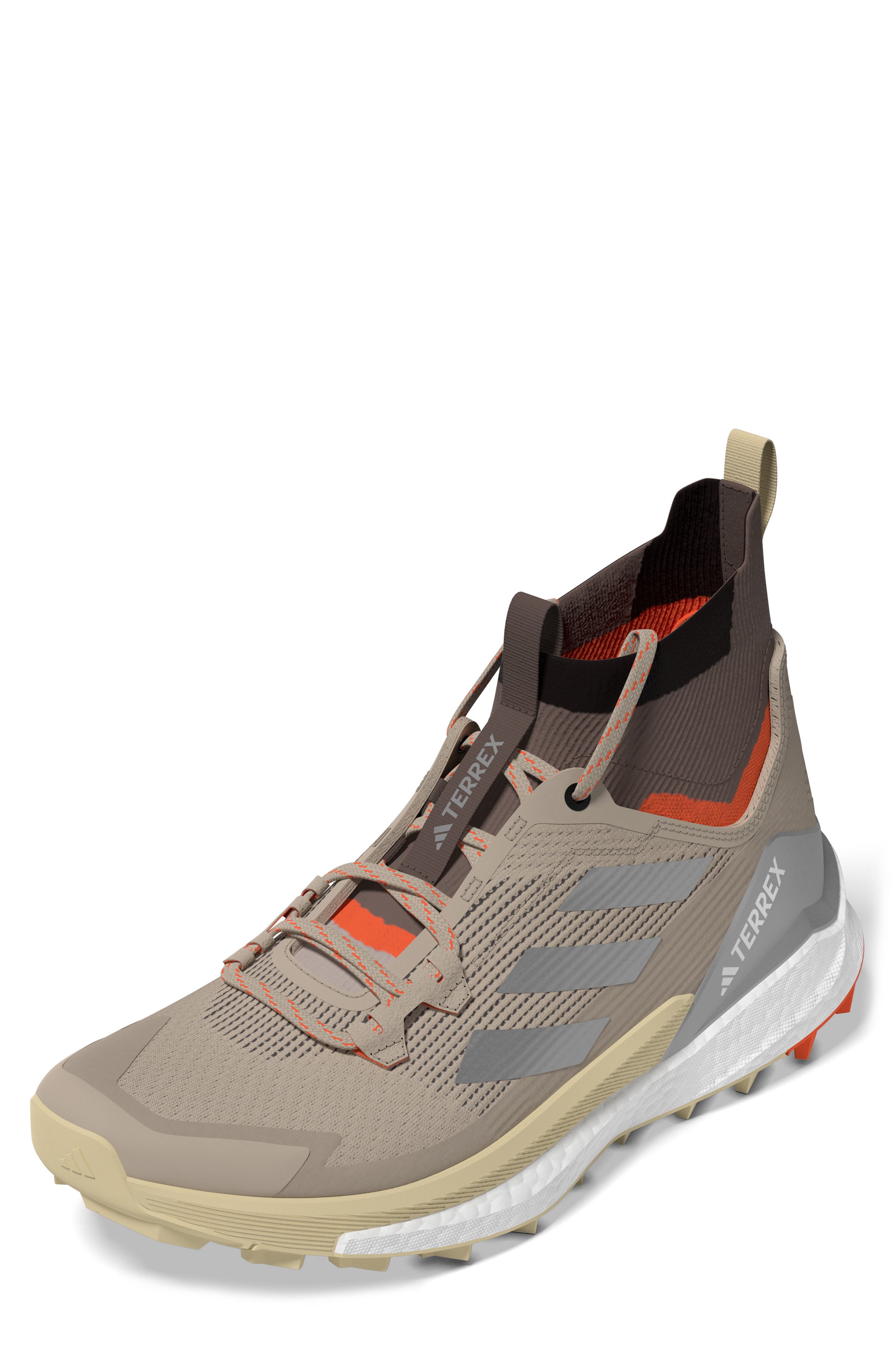 Men's Terrex Free Hiker Gore-Tex® Waterproof Hiking Boot, Main, color, WONDER TAUPE/ EARTH STRATA