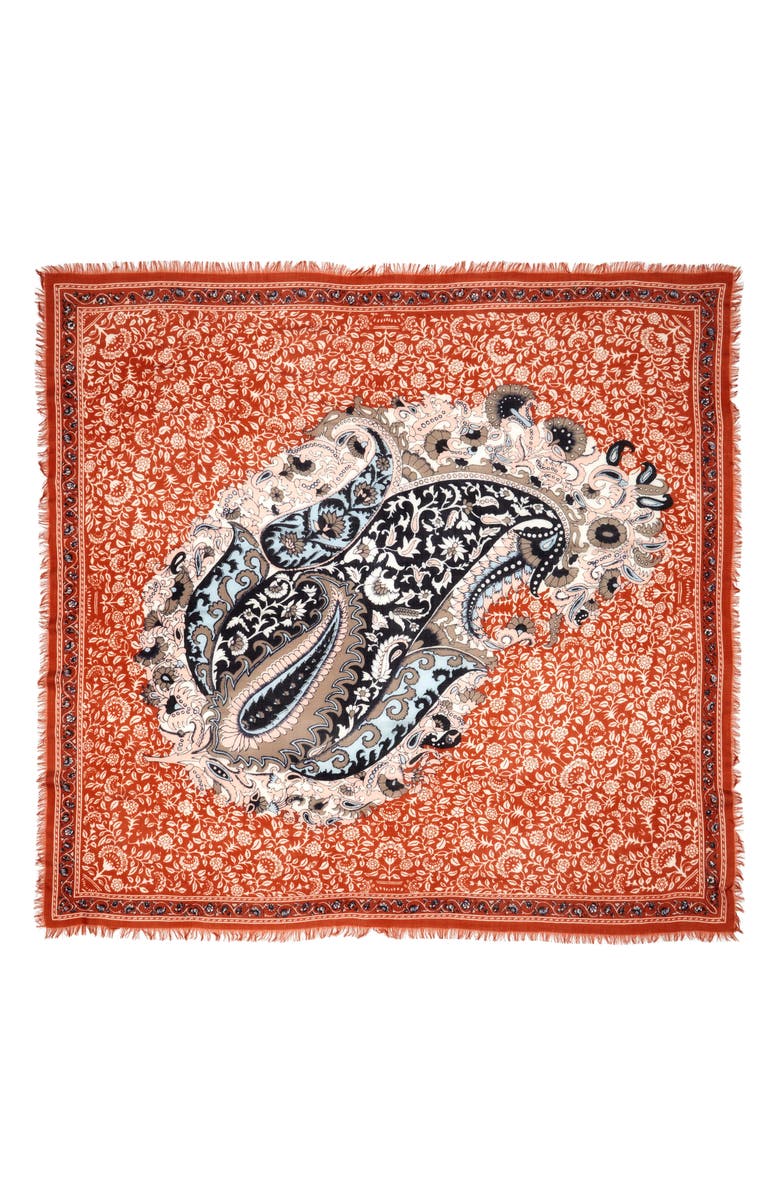 Madewell Greta Paisley Square Scarf, Alternate, color, 