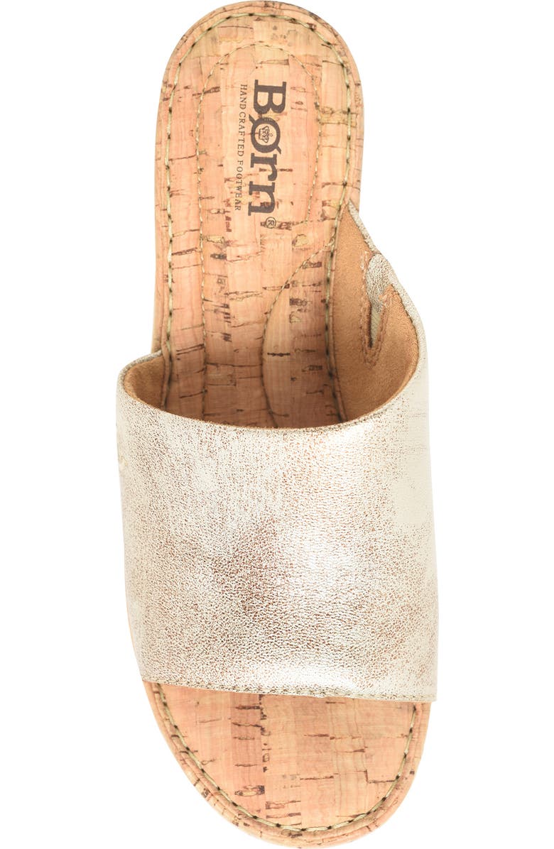 Børn Shilo Platform Wedge Sandal, Alternate, color, Light Gold Metallic