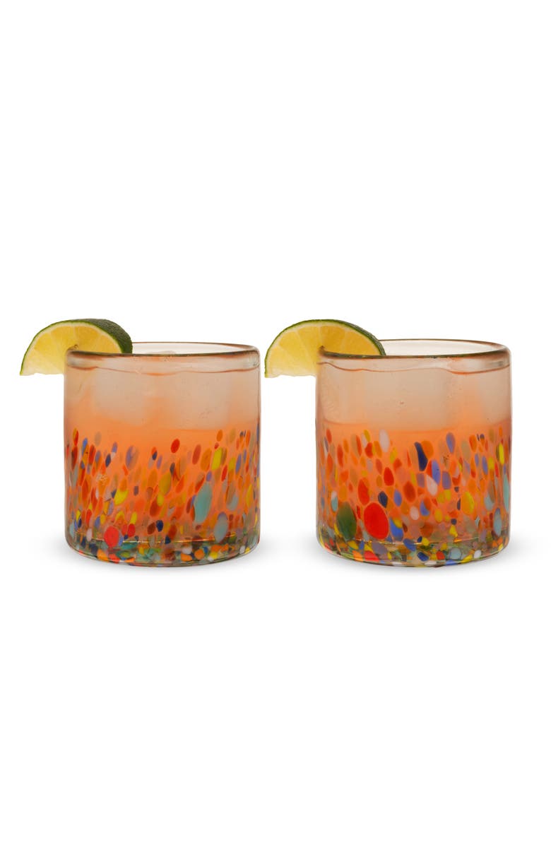 TWINE Segunda Vida Artistico Recycled Tumblers Set of 2, Main, color, Multicolor