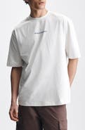 Brooklyn Industries Loose Fit Water Tower Cotton Graphic T-Shirt