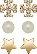 Tory Burch Kira Set of 3 Stud Earrings