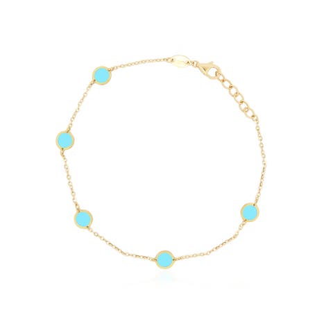 Turquoise Bubble Chain Bracelet
