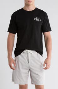 Obey House of Obey Cotton Graphic T-Shirt