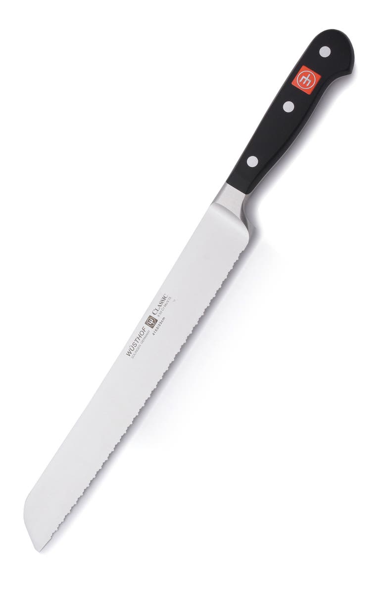 Wüsthof Classic Double Serrated Stainless Steel Bread Knife, Main, color,