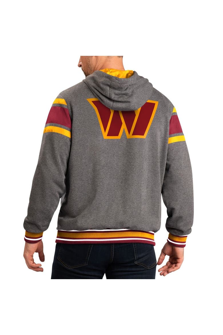 Men's G-III Sports by Carl Banks Burgundy/Gray Washington Commanders Extreme Full Back Reversible Hoodie Full-Zip Jacket, Alternate, color, Burgundy
