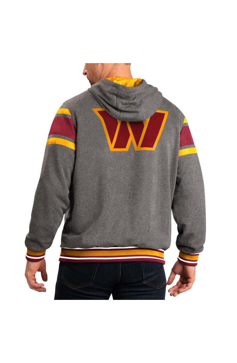 G-III SPORTS BY CARL BANKS Men's G-III Sports by Carl Banks Burgundy/Gray Washington Commanders Extreme Full Back Reversible Hoodie Full-Zip Jacket, Alternate, color, Burgundy