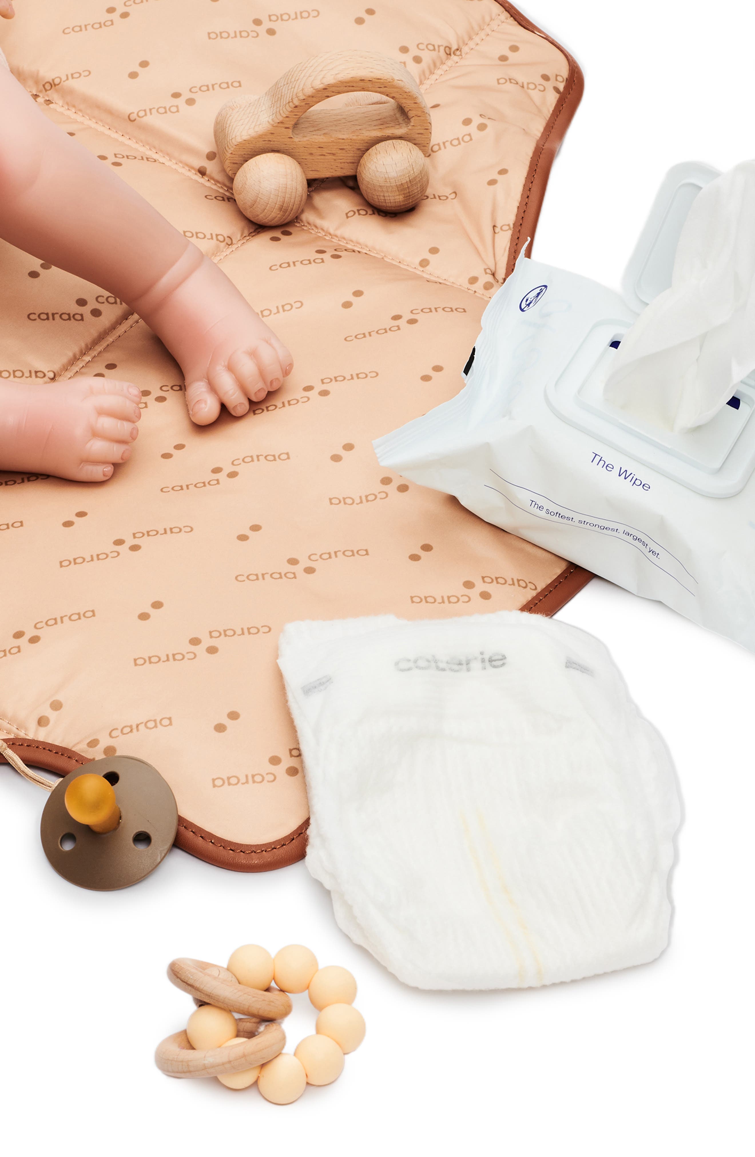 Caraa Baby Folding Changing Mat, Alternate, color, Clay