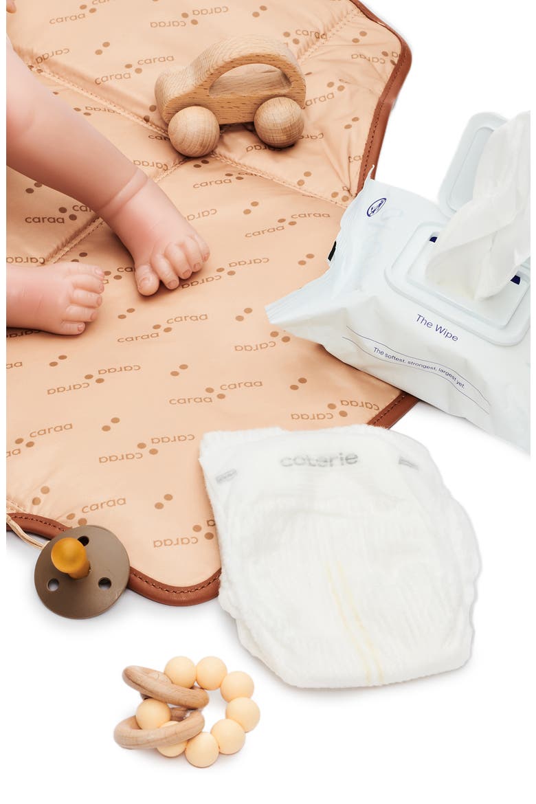 Baby Folding Changing Mat, Alternate, color, CLAY