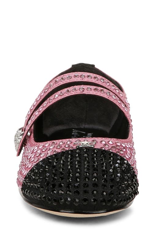 Circus Ny By Sam Edelman Zoey Cap Toe Mary Jane Flat In Pink Confetti/black