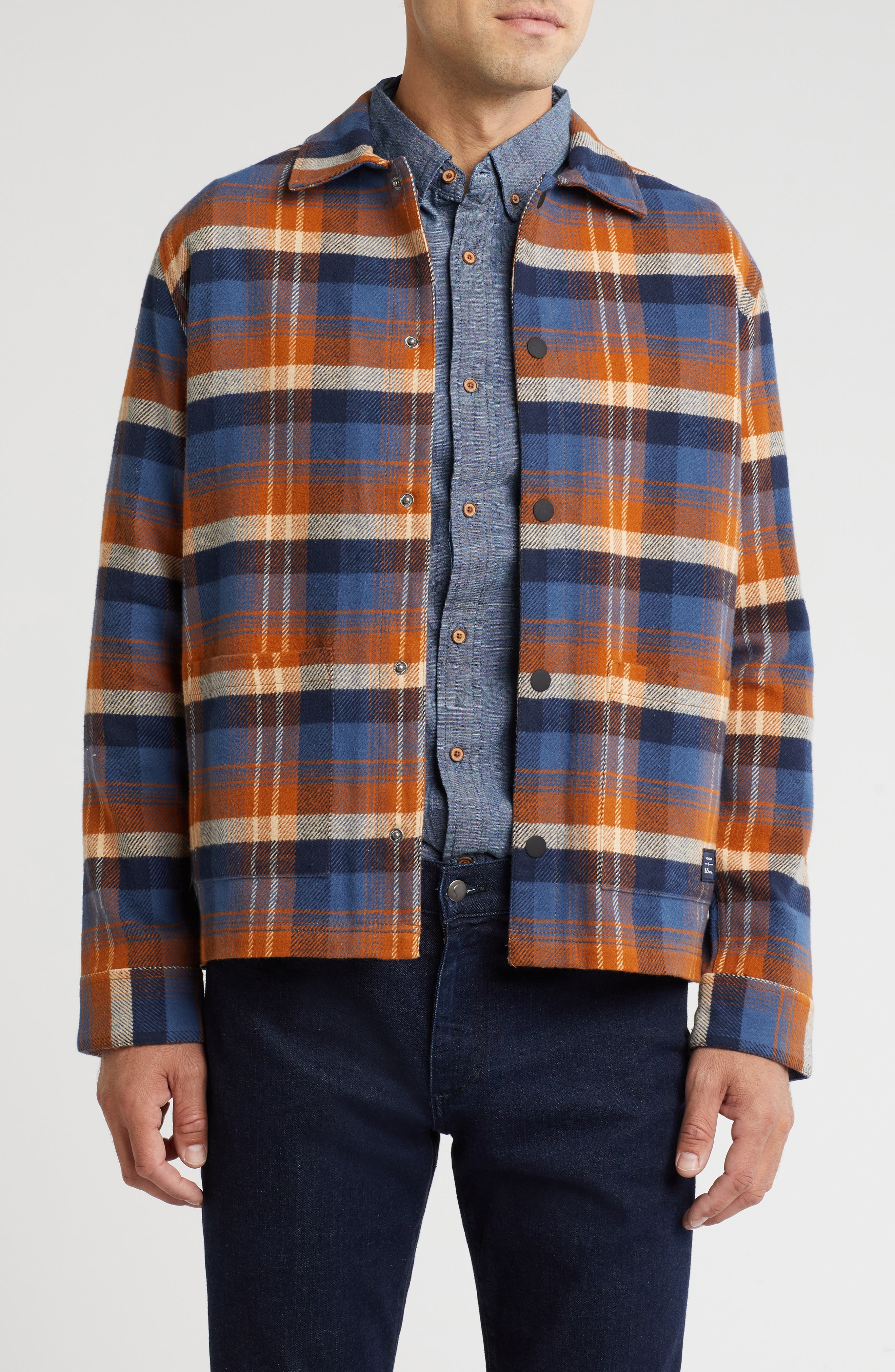 Ben Sherman Ombré Check Shacket