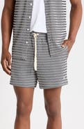 Original Penguin Crochet Stitch Drawstring Shorts