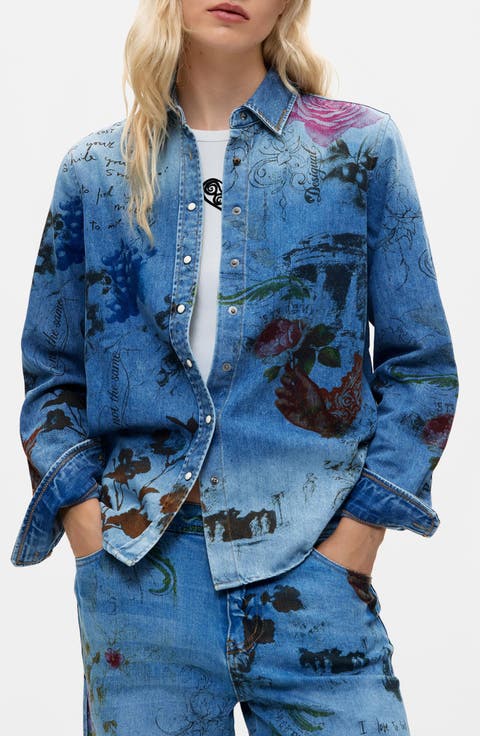 Printed Long Sleeve Shirt