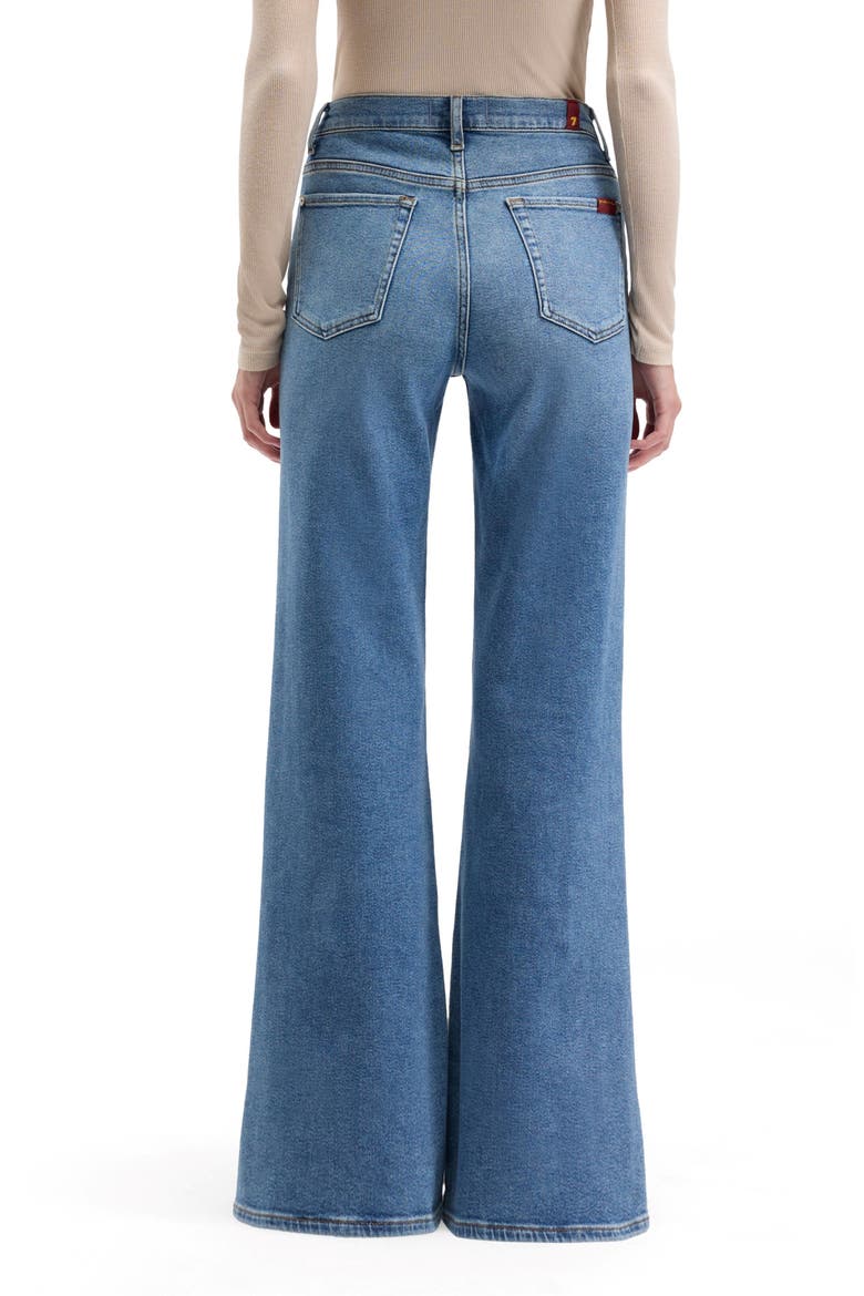 Modern Dojo Tailorless High Waist Flare Jeans, Alternate, color, OCEANSTONE