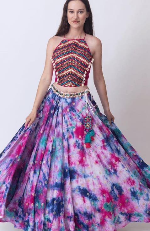 Maya Hand Tie-Dye Lehenga Choli