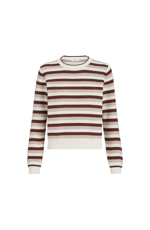Cotton striped sweater