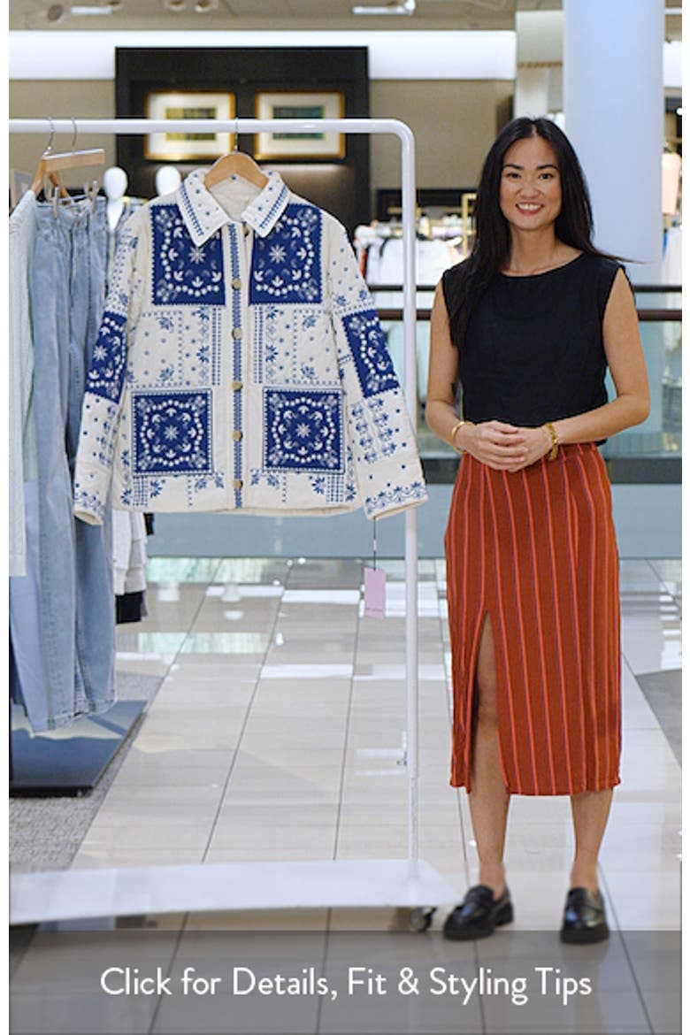 Patchwork Bandana Print Quilted Jacket video