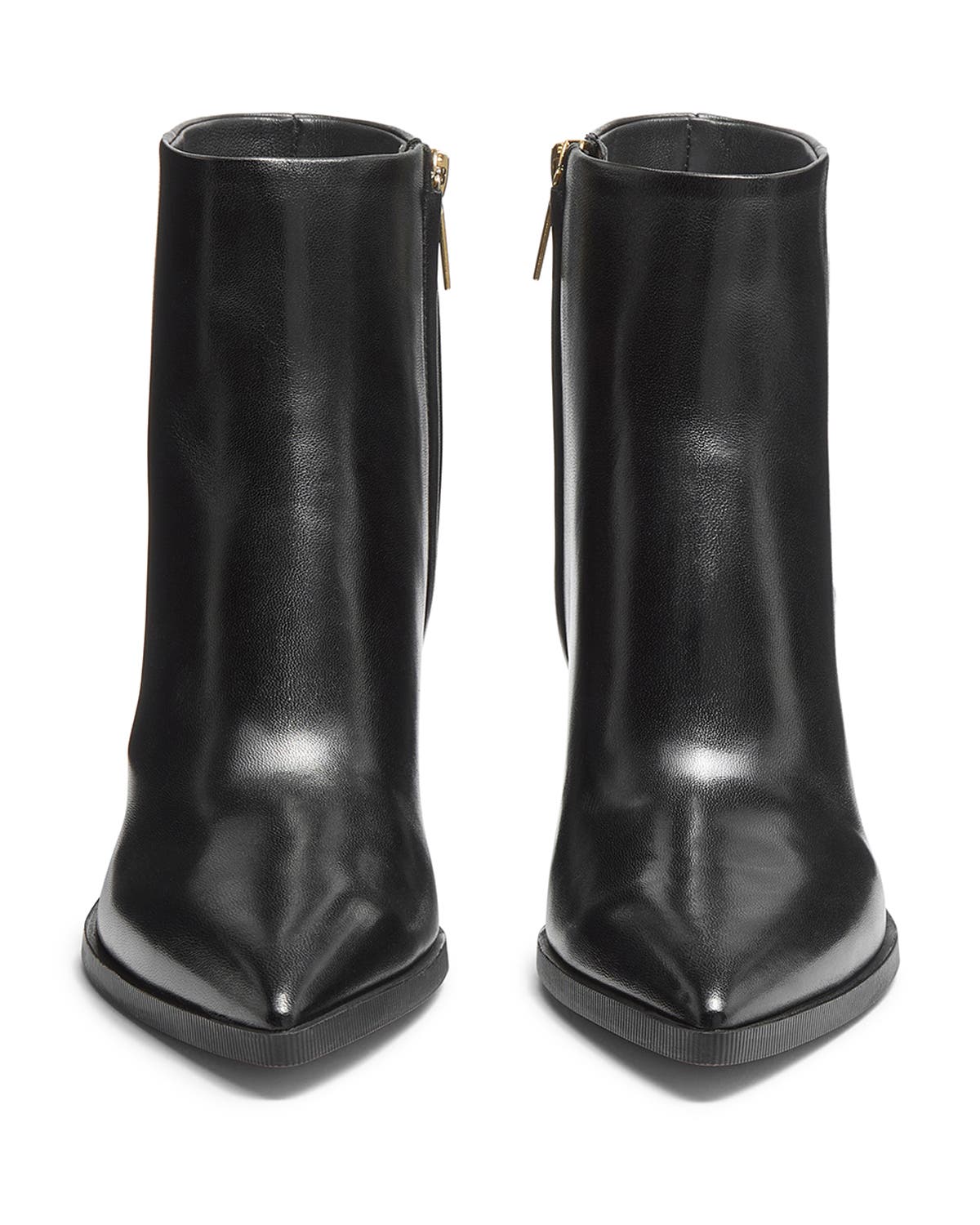 Santoni Women's Leather Mid-Heel Ankle Boot with Decorative Buckle, Alternate, color, Black