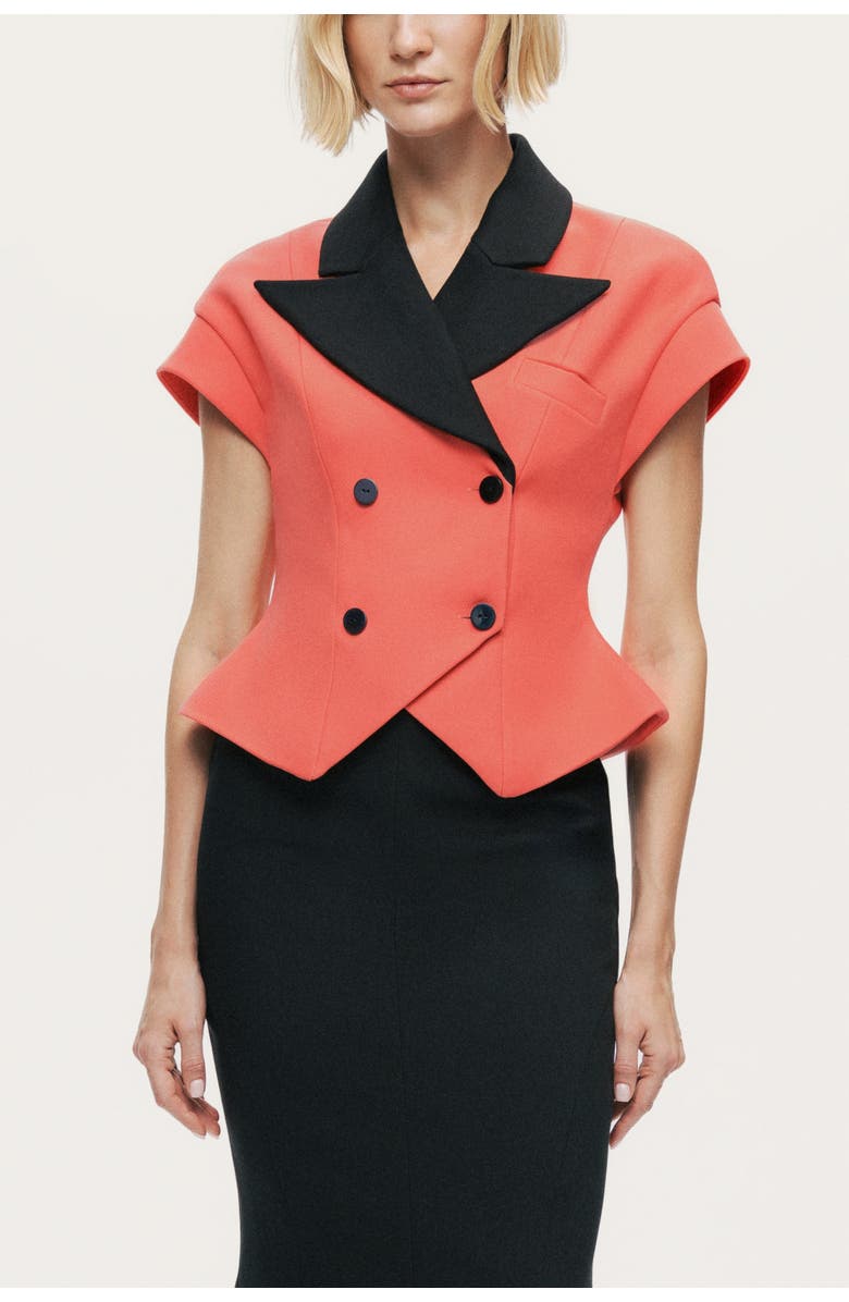 Nocturne Short Sleeve Tailored Vest, Main, color, Multi-Colored