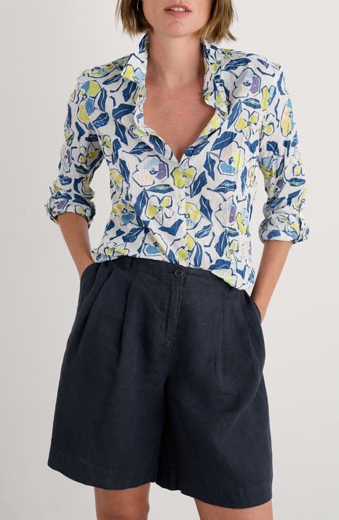 Larissa Floral Organic Cotton Button-Up Shirt