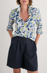 Seasalt Cornwall Larissa Floral Organic Cotton Button-Up Shirt