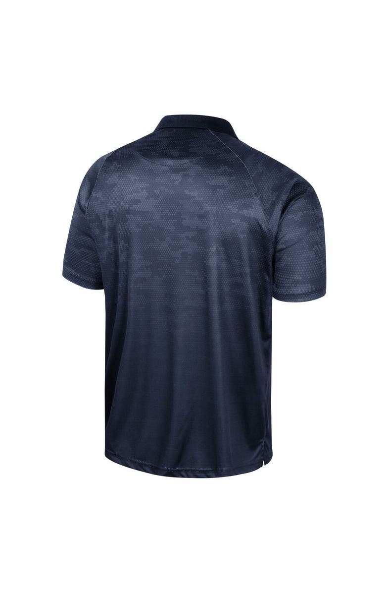 COLOSSEUM Men's Colosseum Navy West Virginia Mountaineers Honeycomb Raglan Polo, Alternate, color, 