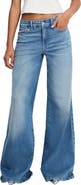 Good American Soft-Tech Good Waist Palazzo Jeans