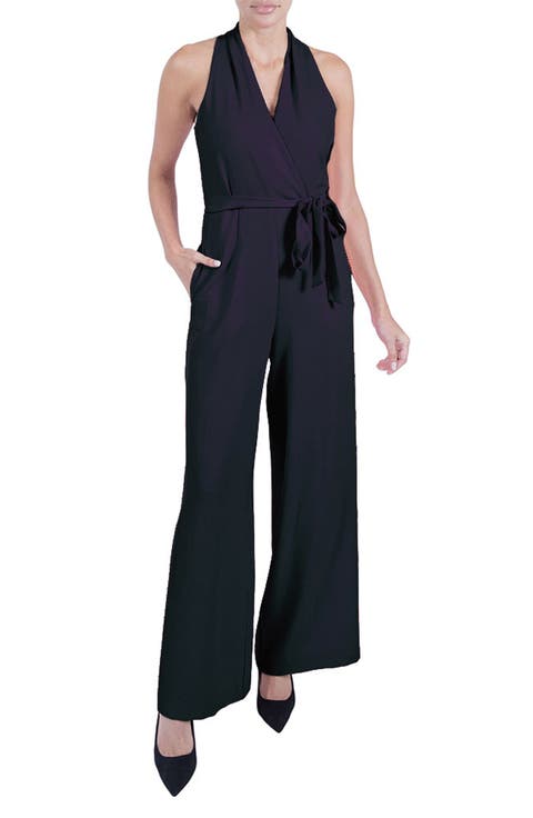 Tie Waist Wide Leg Jumpsuit
