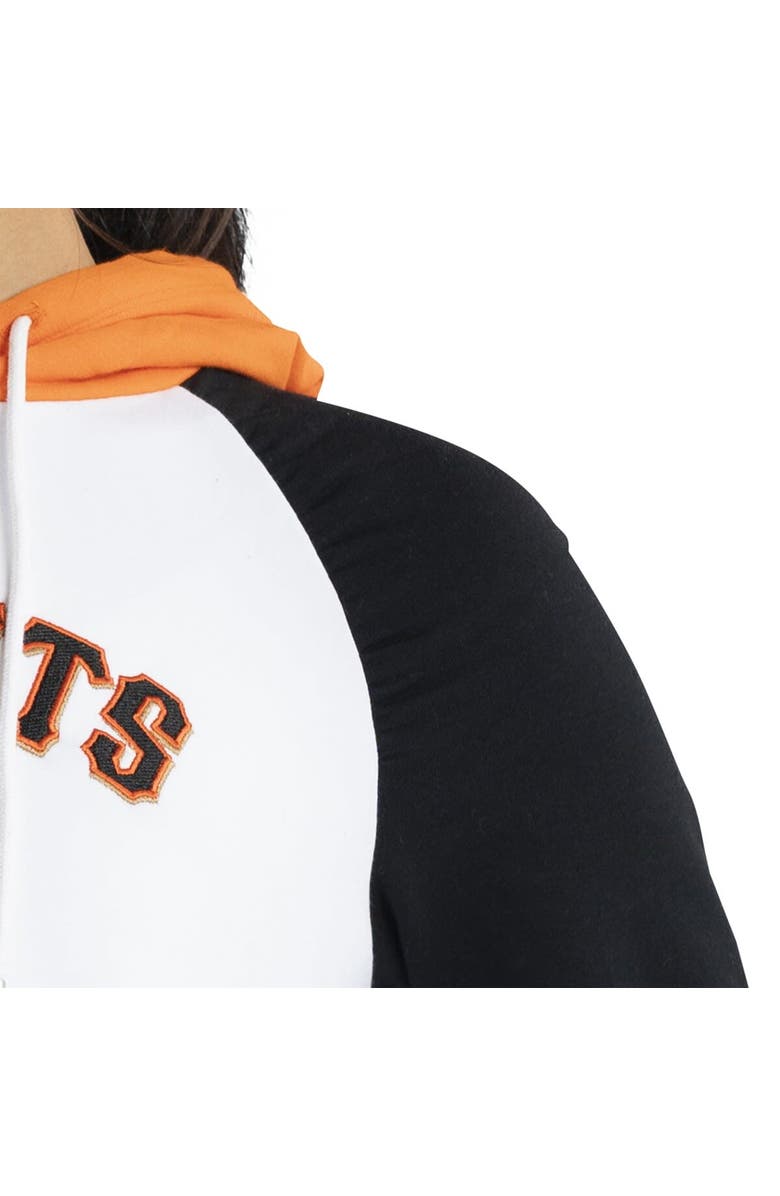 LUSSO Women's Lusso White San Francisco Giants Marlowe Tri-Blend Raglan Pullover Hoodie, Alternate, color, White