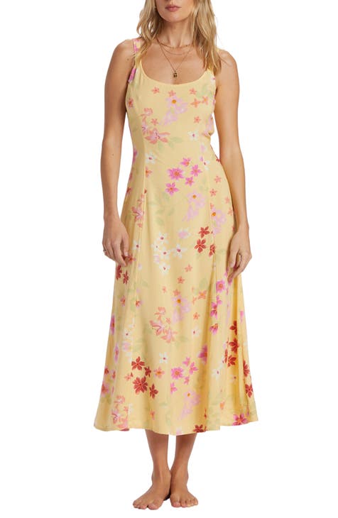 Nordstrom yellow floral dress best sale