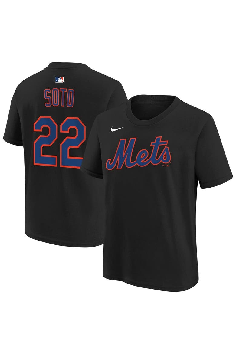 Youth Nike Juan Soto Black New York Mets Name & Number T-Shirt, Main, color, Black