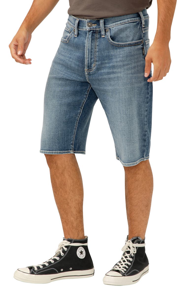 Silver Jeans Co. Gordie Relaxed Fit Denim Shorts, Alternate, color, Indigo