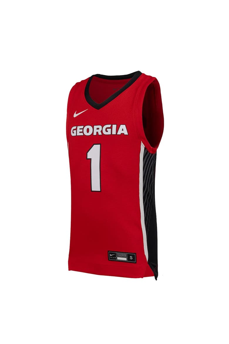 Youth Nike #1 Red Georgia Bulldogs Replica Basketball Jersey, Alternate, color, Red