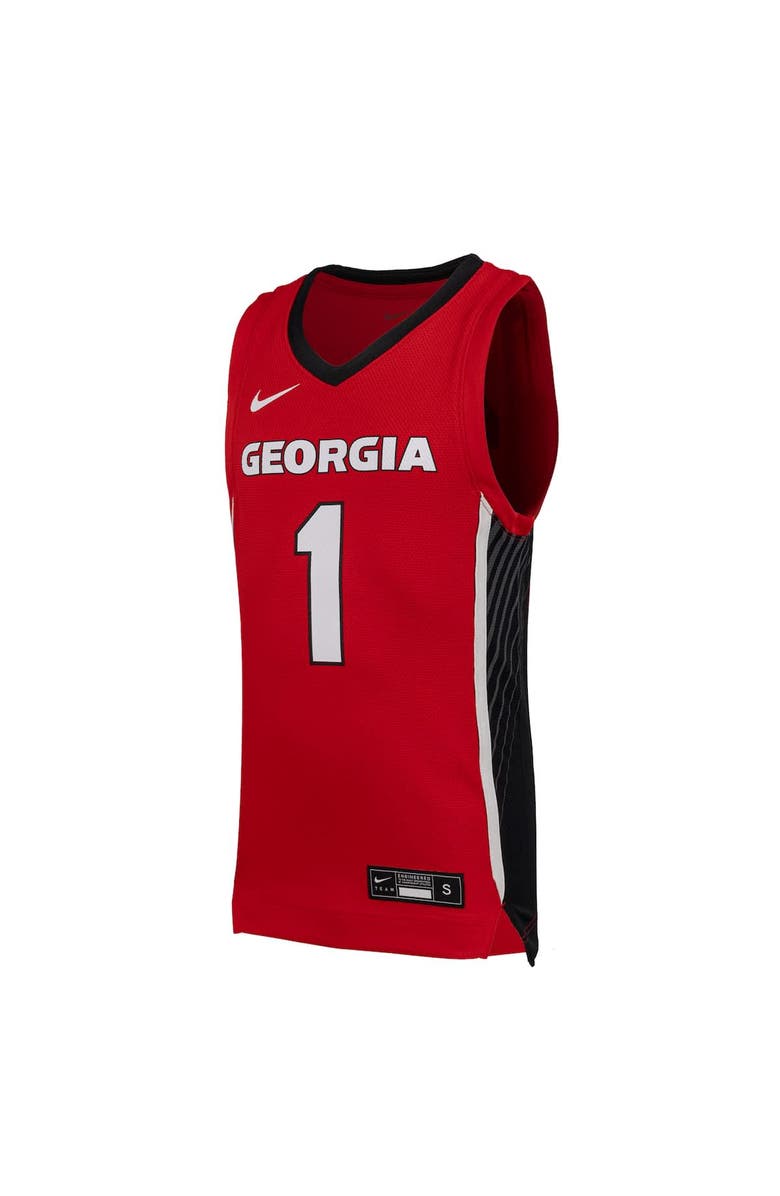 Nike Youth Nike #1 Red Georgia Bulldogs Replica Basketball Jersey, Alternate, color, Red