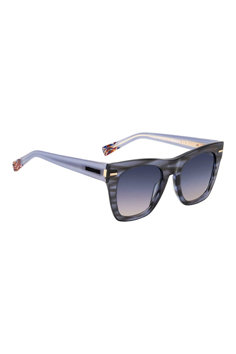 51mm Gradient Square Sunglasses, Alternate, color, GREY