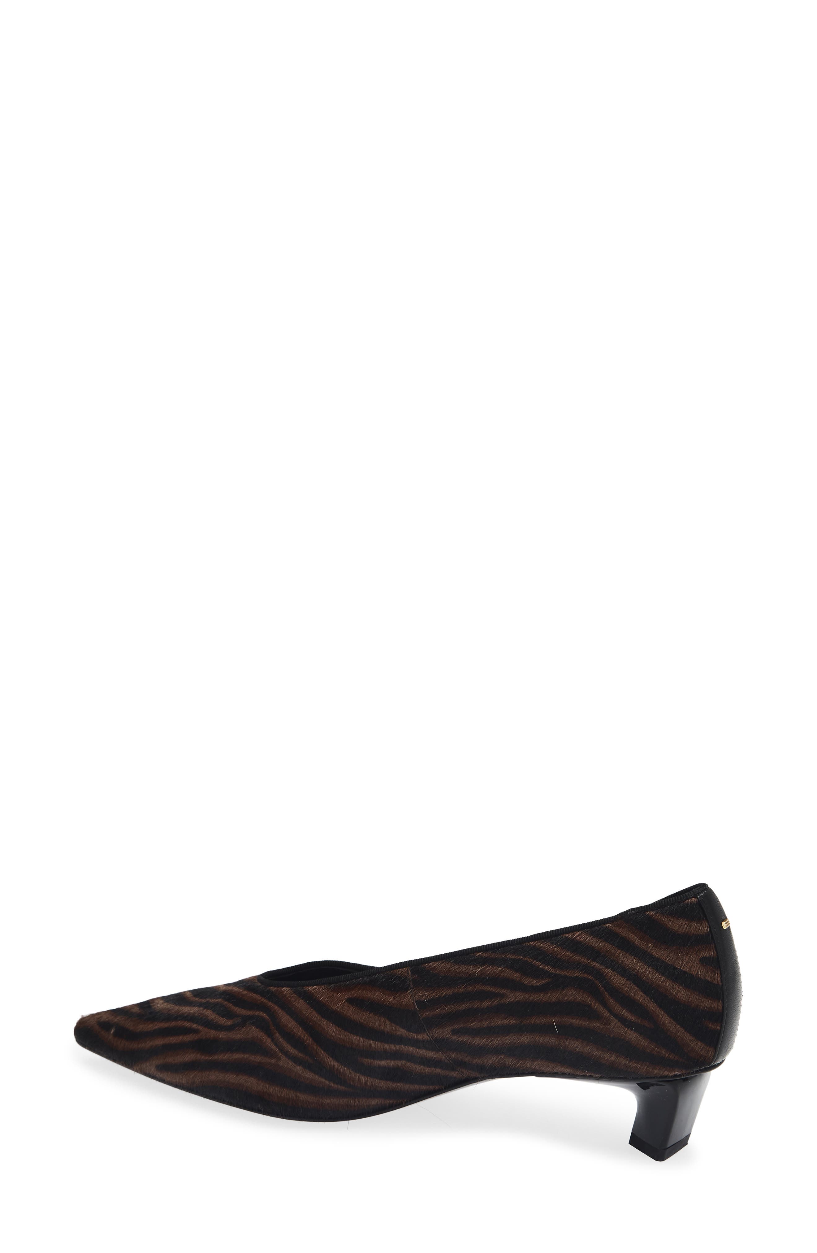 Paloma Pump, Alternate, color, COFFEE ZEBRA HAIR CALF