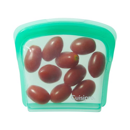 Cuisipro Pack-it Silicone Reusable Storage Bag, Set Of 2, 200ml/6.75 oz In Green