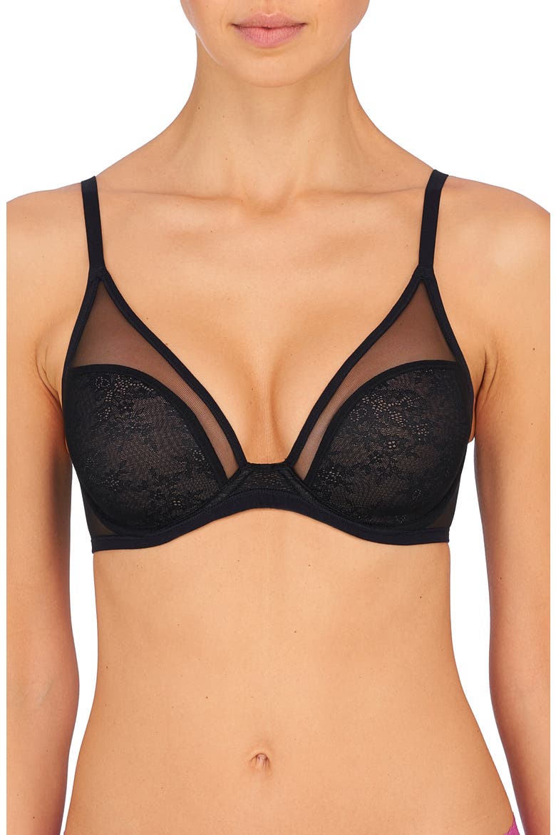 Escape Spacer Underwire T-Shirt Bra, Main, color, BLACK / CAFE