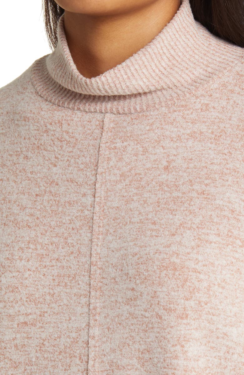 Lucky Brand Cloud Mock Neck Sweater, Alternate, color, Mocha Mous