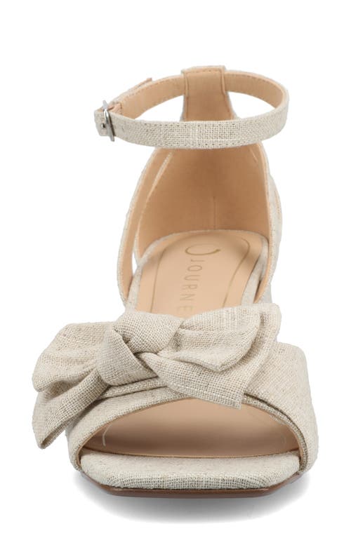 JOURNEE COLLECTION JOURNEE COLLECTION ZEVI BOW BLOCK HEEL SANDAL