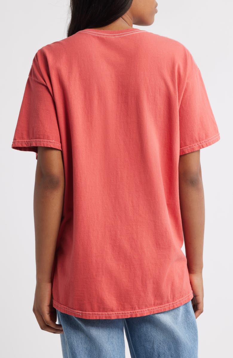 Merch Traffic Metallica Skulls Cotton Graphic T-Shirt, Alternate, color, Sunset Coral