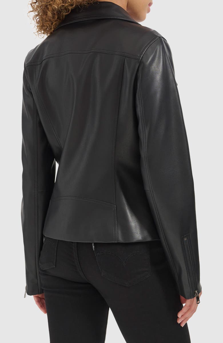 Kenneth Cole New York Faux Leather Zip Jacket, Alternate, color, 