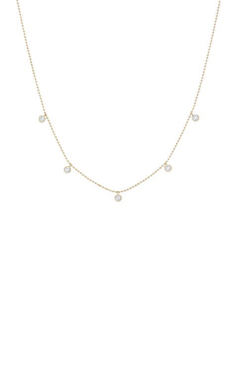 Sterling Silver 18k Gold Plated Callie Drop Pendant Necklace