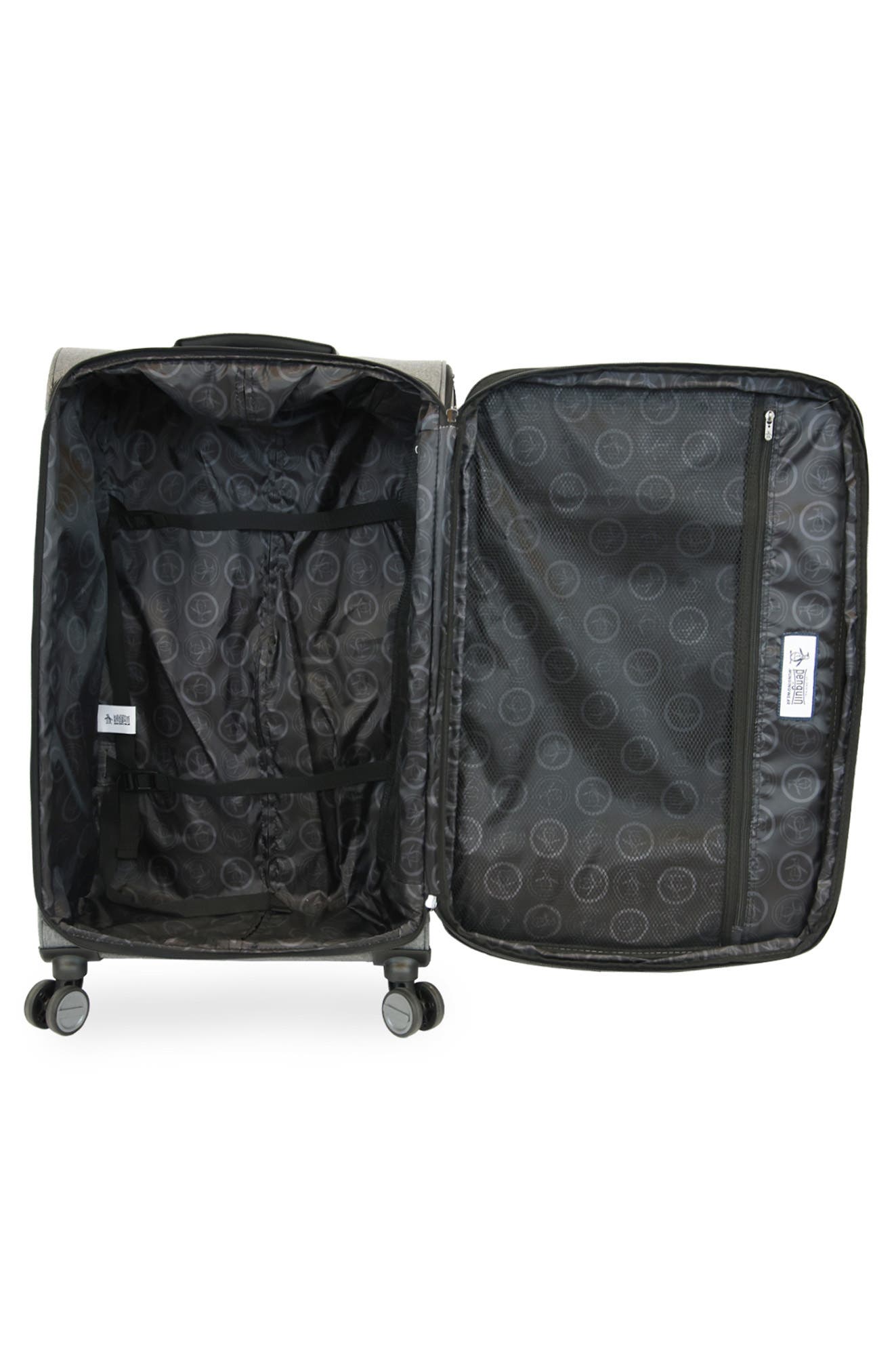 Original Penguin Hedge XL 3-Piece Softside Luggage Set, Alternate, color, Grey Crosshatch