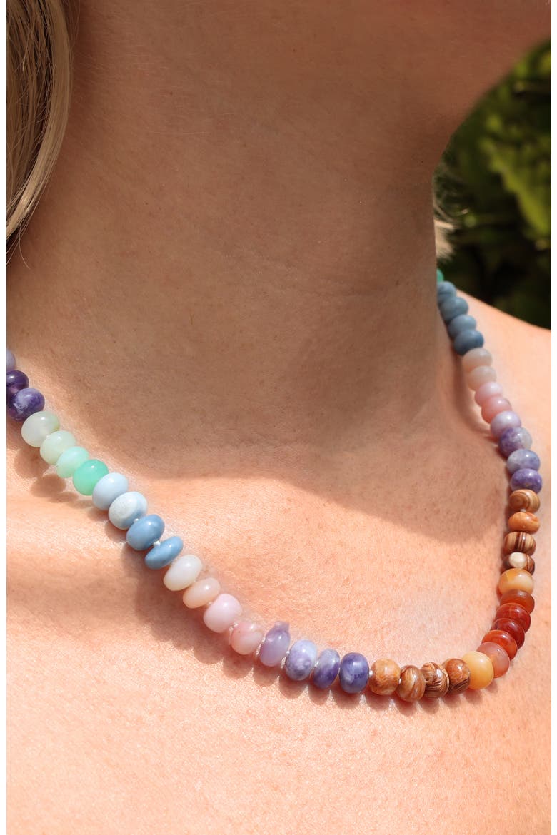 Rainbow Opal Candy Necklace, Alternate, color, Pastel Opal