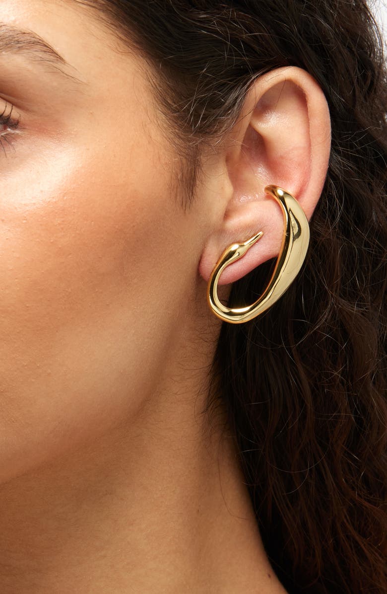 JENNY BIRD Egret Climber Earrings, Alternate, color, High Polish Gold