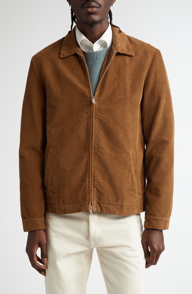 Sunspel Corduroy Harrington Jacket, Main, color, 
