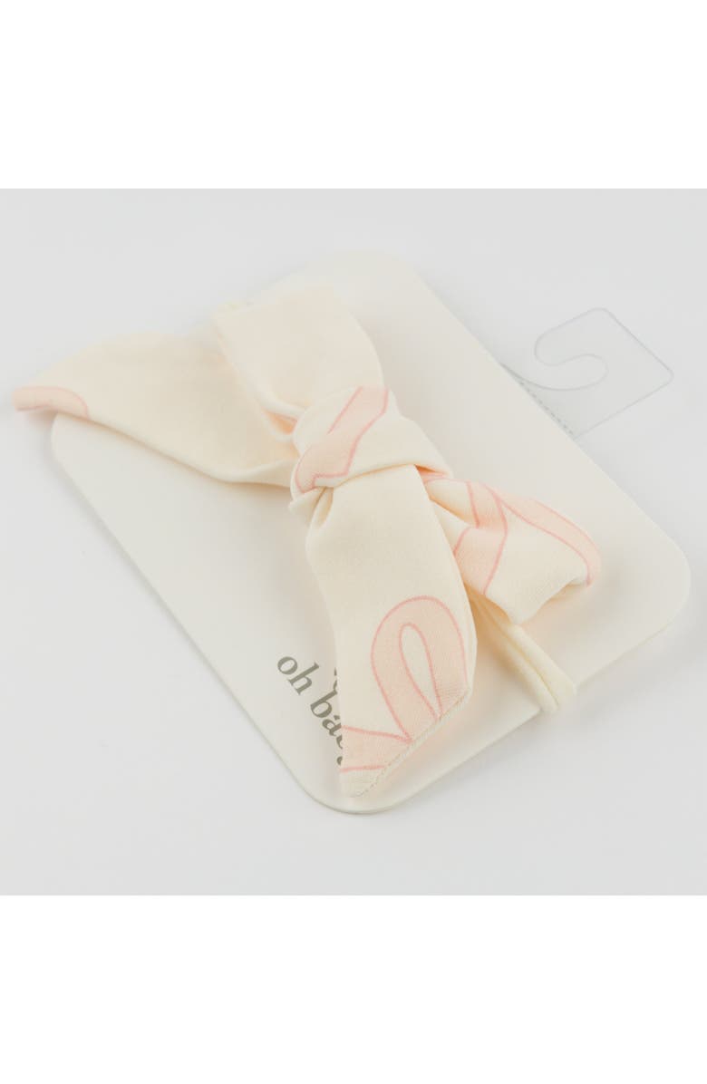 oh baby! Big Bows Pink Tie Bow on Nylon Headband, Alternate, color, 